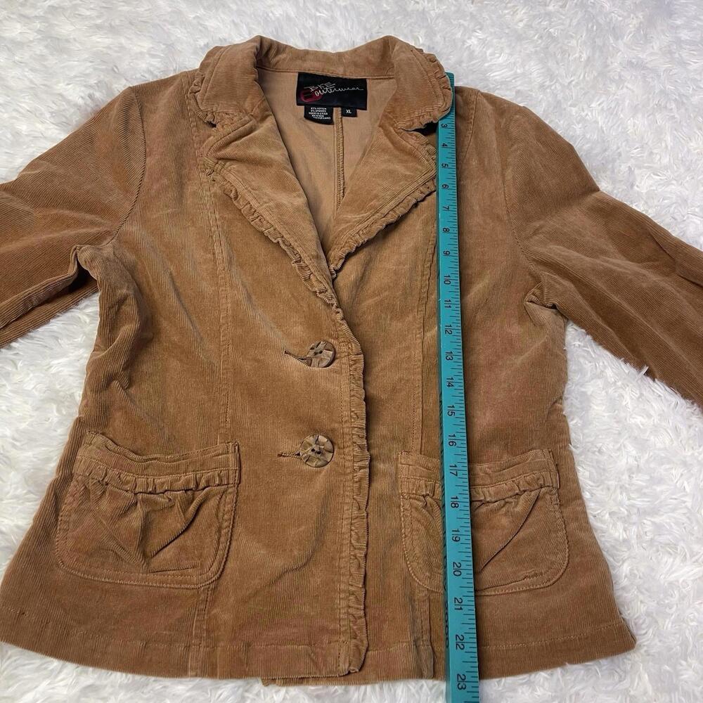 BKE Outerwear Blazer XL Corduroy Tan Y2K - Picture 2 of 5